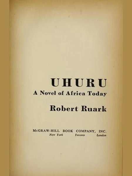 Uhuru, cover of another edition (the Hamish Hamilton 1962 cover is not yet photographed)