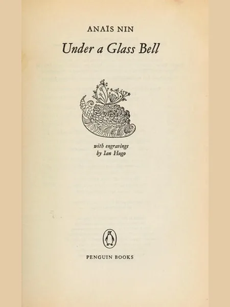Under a Glass Bell, cover of another edition (the Gemor Press 1944 cover is not yet photographed)
