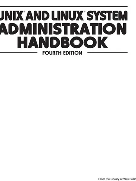 UNIX and Linux System Administration Handbook cover