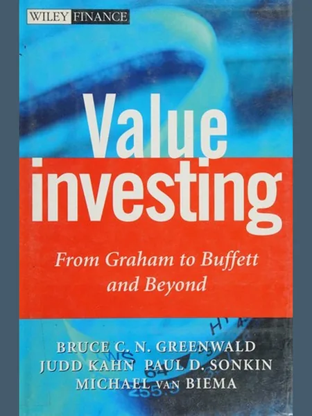 Value Investing first edition cover, Wiley 2001