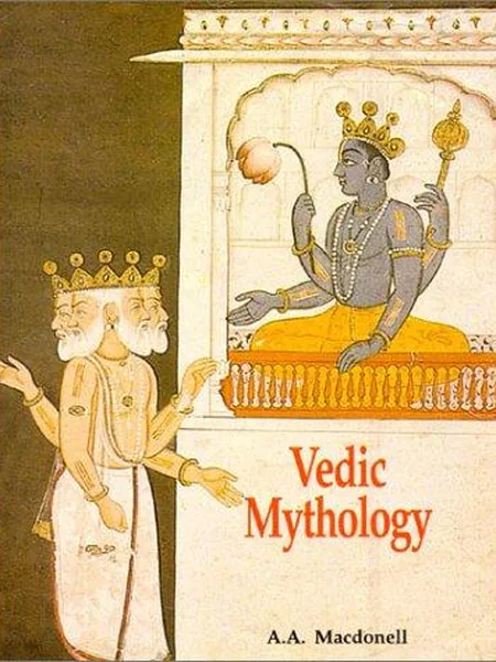 Vedic Mythology, cover of another edition (the Karl J. Trübner 1897 cover is not yet photographed)