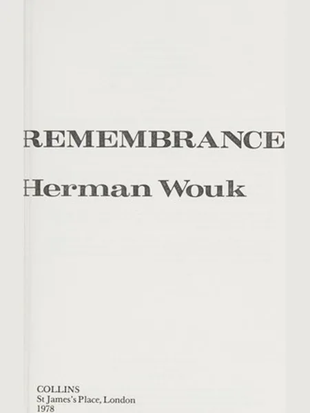 War and Remembrance cover