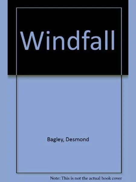 Windfall, cover of the Ulverscroft, 1983 edition (the Collins 1982 cover is not yet photographed)