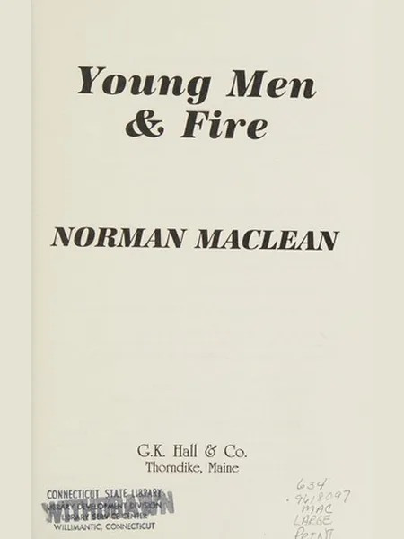 Young Men & Fire cover
