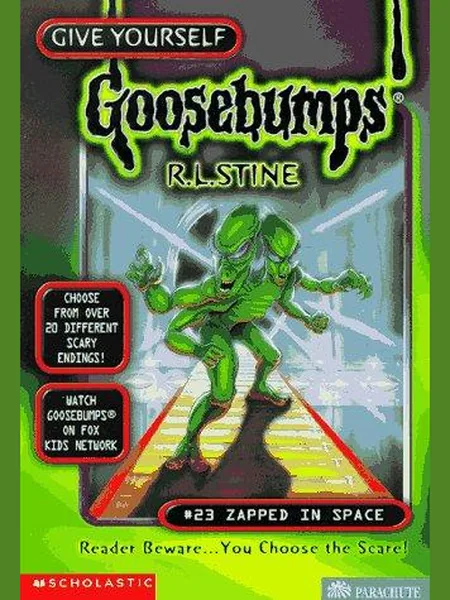Zapped in Space cover, Scholastic 1997