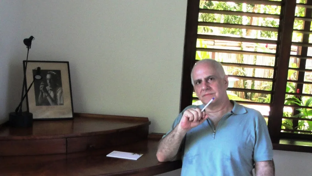 The desk at Goldeneye in Oracabessa, Jamaica, where Ian Fleming wrote the James Bond novels