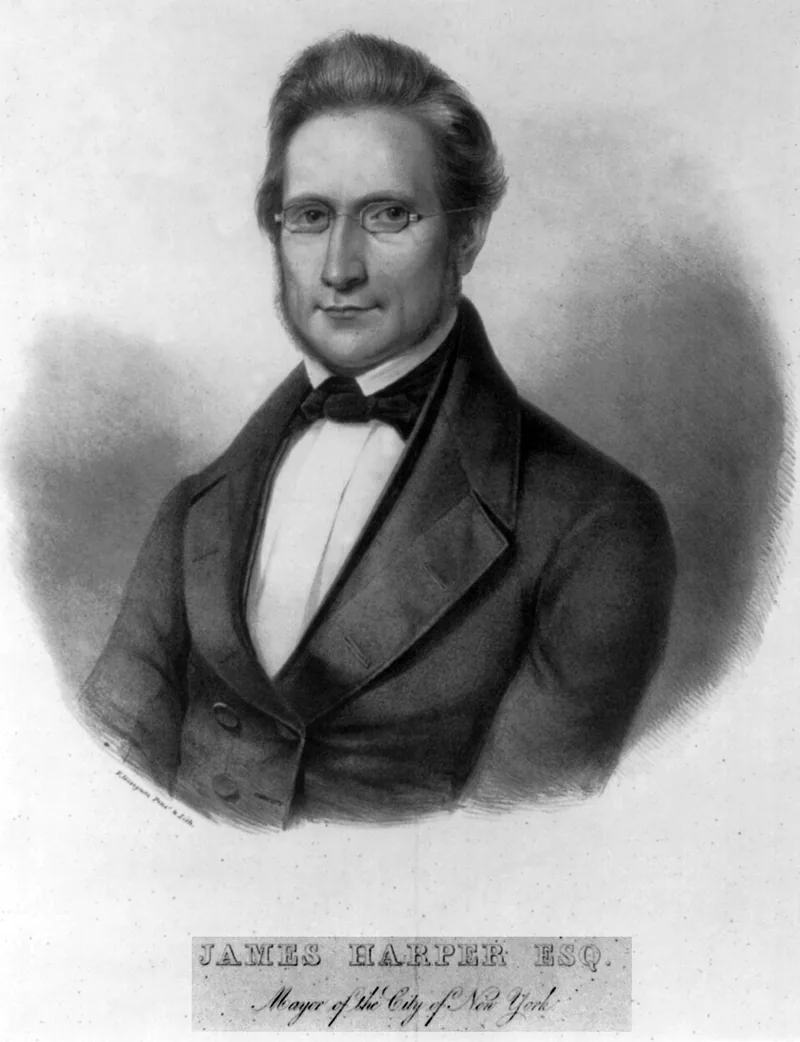 HarperBusiness: Portrait of publisher and New York mayor James Harper (founder)