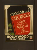 Caesar and Cleopatra, by G.B. Shaw ... Hollywood Playhouse LCCN96518431
